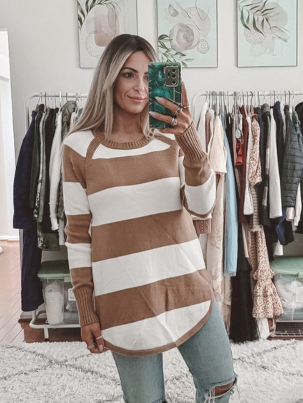Anthropologie Striped Sweater NWT Small